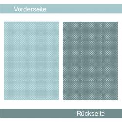 Getupft seegrün - Designpapier